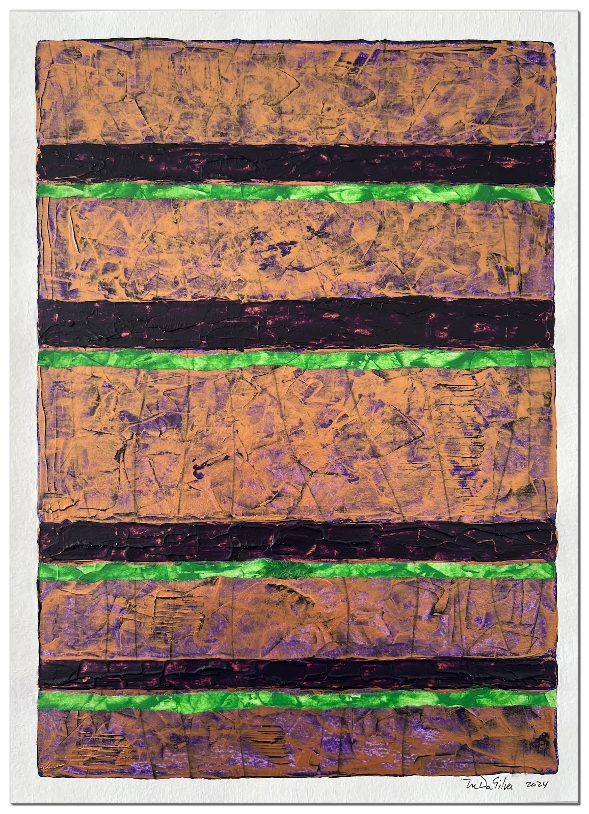 CU29 (2024) by M. da Silva - Geometric Abstraction series, acrylic on paper